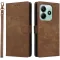 Phonesta Vintage Skin Book Wallet Klapphülle für Xiaomi Redmi Note 14 5G - Braun