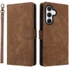 Phonesta Vintage Skin Book Wallet Klapphülle für Samsung Galaxy A36 - Braun