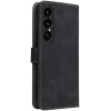 Phonesta Vintage Skin Book Wallet Klapphülle für Sony Xperia 1 VII - Schwarz 7