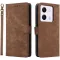 Phonesta Vintage Skin Book Wallet Klapphülle für Xiaomi Poco M7 Pro - Braun
