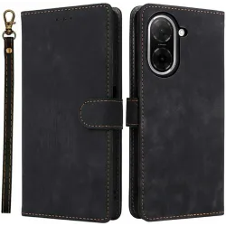 Phonesta Vintage Skin Book Wallet Klapphülle für Xiaomi Redmi A5 171.7mm - Schwarz