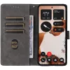 Phonesta Vintage Skin Book Wallet Klapphülle für Nothing CMF Phone 2 Pro - Schwarz 2