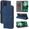 Phonesta Vintage Skin Book Wallet Klapphülle für HMD Pulse/Pulse Plus/Pulse Pro - Blau 6