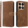 Phonesta Vintage Skin Book Wallet Klapphülle für Xiaomi 15T - Braun