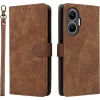 Phonesta Vintage Skin Book Wallet Klapphülle für Xiaomi Poco F7 - Braun