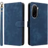 Phonesta Vintage Skin Book Wallet Klapphülle für Xiaomi Poco M7 - Blau