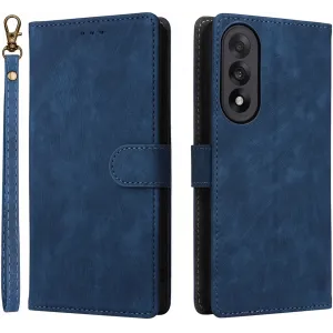 Phonesta Vintage Skin Book Wallet Klapphülle für OnePlus Nord 5 - Blau