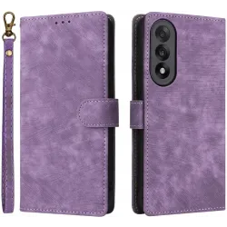 Phonesta Vintage Skin Book Wallet Klapphülle für OnePlus Nord 5 - Lila