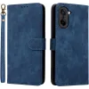Phonesta Vintage Skin Book Wallet Klapphülle für OnePlus Nord CE5 - Blau