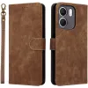 Phonesta Vintage Skin Book Wallet Klapphülle für Oppo A5x - Braun