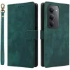 Phonesta Vintage Skin Book Wallet Klapphülle für Xiaomi Redmi 15 - Grün