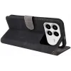 Phonesta Vintage Skin Book Wallet Klapphülle für Xiaomi Poco F8 Pro - Schwarz 5