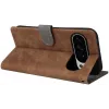 Phonesta Vintage Skin Book Wallet Klapphülle für Google Pixel 10 Pro XL - Braun 5