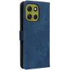 Phonesta Vintage Skin Book Wallet Klapphülle für Motorola Moto G86 - Blau 8