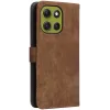 Phonesta Vintage Skin Book Wallet Klapphülle für Motorola Moto G86 - Braun 8