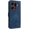 Phonesta Vintage Skin Book Wallet Klapphülle für Oppo Find X9 Pro - Blau 7