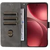 Phonesta Vintage Skin Book Wallet Klapphülle für Oppo Find X9 Pro - Lila 1