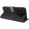 Phonesta Vintage Skin Book Wallet Klapphülle für Oppo Find X9 Pro - Schwarz 4