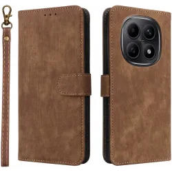 Phonesta Vintage Skin Book Wallet Klapphülle für Xiaomi Redmi Note 15 4G/5G / Xiaomi Poco M8 - Braun