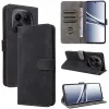 Phonesta Vintage Skin Book Wallet Klapphülle für Xiaomi Redmi Note 15 4G/5G / Xiaomi Poco M8 - Schwarz 6