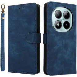 Phonesta Vintage Skin Book Wallet Klapphülle für Xiaomi Redmi Note 15 Pro 4G - Blau