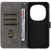 Phonesta Vintage Skin Book Wallet Klapphülle für Xiaomi Redmi Note 15 Pro 4G - Braun 4