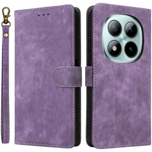 Phonesta Vintage Skin Book Wallet Klapphülle für Xiaomi Redmi Note 15 Pro 4G - Lila