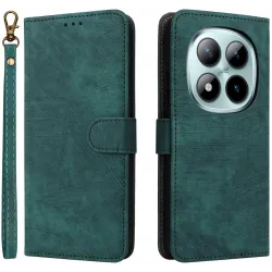 Phonesta Vintage Skin Book Wallet Klapphülle für Xiaomi Redmi Note 15 Pro Plus / Xiaomi Poco M8 Pro - Grün