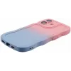 Phonesta Wavy Gradient Silikon Back Cover Hülle für Apple iPhone 16 - Rosa/Blau 5