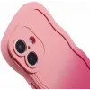 Phonesta Wavy Gradient Silikon Back Cover Hülle für Apple iPhone 16 Plus - Rosa 6