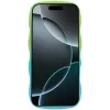 Phonesta Wavy Gradient Silikon Back Cover Hülle für Apple iPhone 16 Pro - Grün/Blau 3