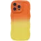 Phonesta Wavy Gradient Silikon Back Cover Hülle für Apple iPhone 16 Pro - Orange/Gelb