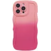 Phonesta Wavy Gradient Silikon Back Cover Hülle für Apple iPhone 16 Pro Max - Rosa