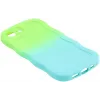 Phonesta Wavy Gradient Silikon Back Cover Hülle für Apple iPhone 17e/16e - Grün/Blau 5