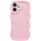 Phonesta Wavy Silikon Back Cover Hülle für Apple iPhone 16 - Rosa