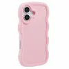 Phonesta Wavy Silikon Back Cover Hülle für Apple iPhone 16 Plus - Rosa 2