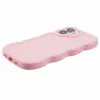 Phonesta Wavy Silikon Back Cover Hülle für Apple iPhone 16 Plus - Rosa 5