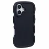Phonesta Wavy Silikon Back Cover Hülle für Apple iPhone 16 Plus - Schwarz 2