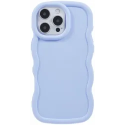 Phonesta Wavy Silikon Back Cover Hülle für Apple iPhone 16 Pro - Lila