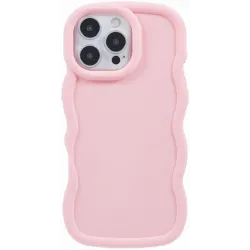 Phonesta Wavy Silikon Back Cover Hülle für Apple iPhone 16 Pro - Rosa