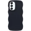 Phonesta Wavy Silikon Back Cover Hülle für Samsung Galaxy A16 - Schwarz