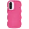 Phonesta Wavy Silikon Back Cover Hülle für Samsung Galaxy A36/A56 - Hot Pink