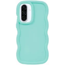 Phonesta Wavy Silikon Back Cover Hülle für Samsung Galaxy A36/A56 - Minzgrün