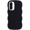 Phonesta Wavy Silikon Back Cover Hülle für Samsung Galaxy A36/A56 - Schwarz