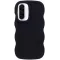Phonesta Wavy Silikon Back Cover Hülle für Samsung Galaxy A36/A56 - Schwarz