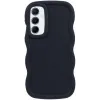 Phonesta Wavy Silikon Back Cover Hülle für Samsung Galaxy S24 FE - Schwarz