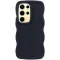 Phonesta Wavy Silikon Back Cover Hülle für Samsung Galaxy S25 Ultra - Schwarz