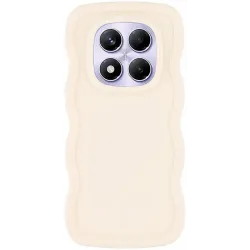 Phonesta Wavy Silikon Back Cover Hülle für Xiaomi Redmi Note 14 Pro 4G - Beige