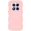 Phonesta Wavy Silikon Back Cover Hülle für Xiaomi Redmi Note 14 Pro 4G - Rosa