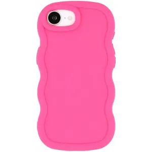 Phonesta Wavy Silikon Back Cover Hülle für Apple iPhone 17e/16e - Hot Pink